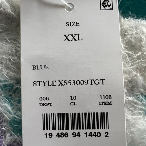 33 Degrees Women's Reindeer Graphic Sweater Blue Size XXL - Picture 9 of 9